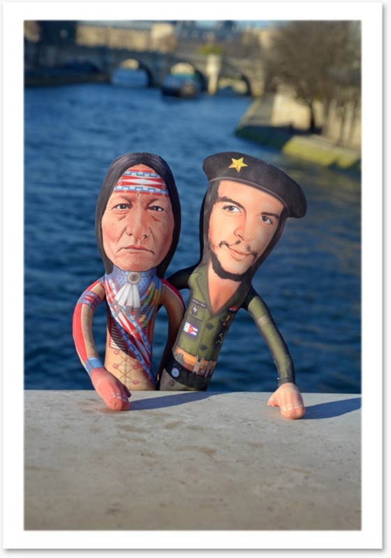 Image 1 of Sitting Bull Art Doll Collectible | Sitting Bull Gift for History Lovers | Sitting Bull Decor | Native American Home Decor