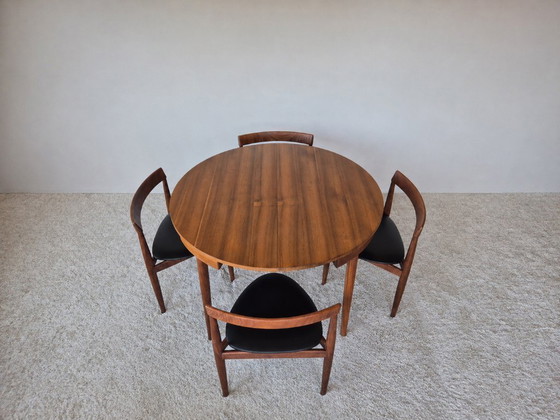 Image 1 of  Set da pranzo allungabile Roundette in teak di Hans Olsen per Frem Røjle, Danimarca, anni '60