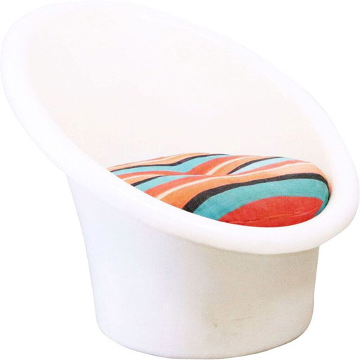 Poltrona vintage di Ole Gjerlov-Knudsen e Torben Lind per Ikea 1970