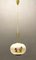 Lampada a sospensione con Topolino di Walt Disney, di Doria Leuchten, anni '50. – hanglampen, Glass, Brass