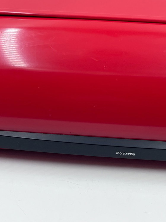 Image 1 of Red Brabantia bread box, 1980s vintage design