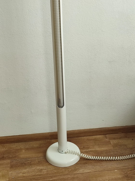 Image 1 of Lampadaire à tubes fluorescents blanc crème années 80