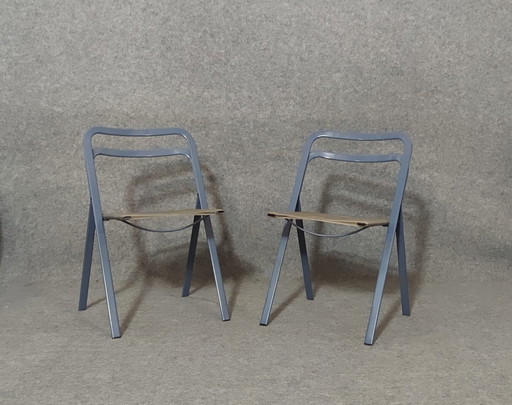 2× CLAP CHAIR ITALY CLAP CHAIR MID CENTURY DANISH DESIGN 60s VINTAGE RETRO