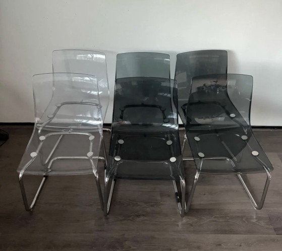 6x IKEA Tobias Chaises de salle à manger – Métal, Plastique (photo 5 of 5)