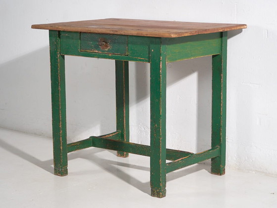 Antiker grüner Holztisch (ca. 1920) – Esstische (photo 35 of 40)