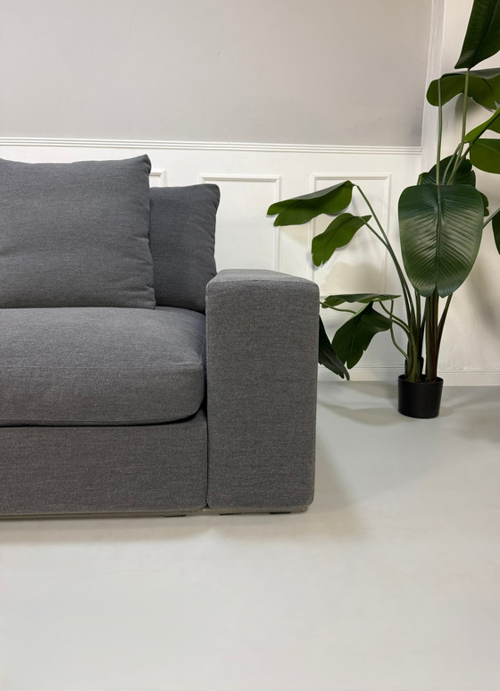 Image 1 of Flexform Grondstuk Designer Bank Stoff Grau Bankbank