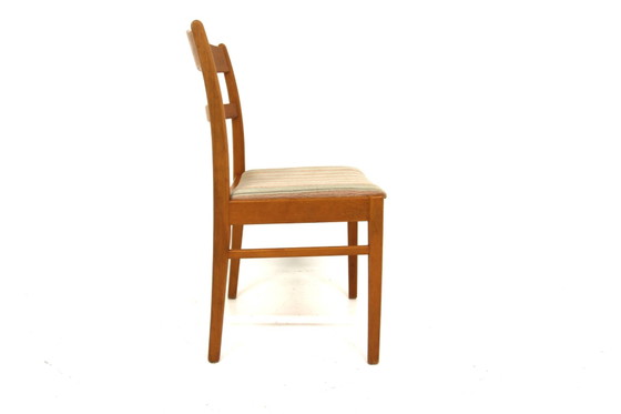 Scandinavian Beech Wood Dining Chairs, Sweden, 1950s, Set of 6 (photo 3 of 6)