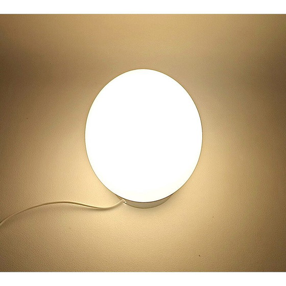 Image 1 of Vintage egg lamp in white opaline, 1970