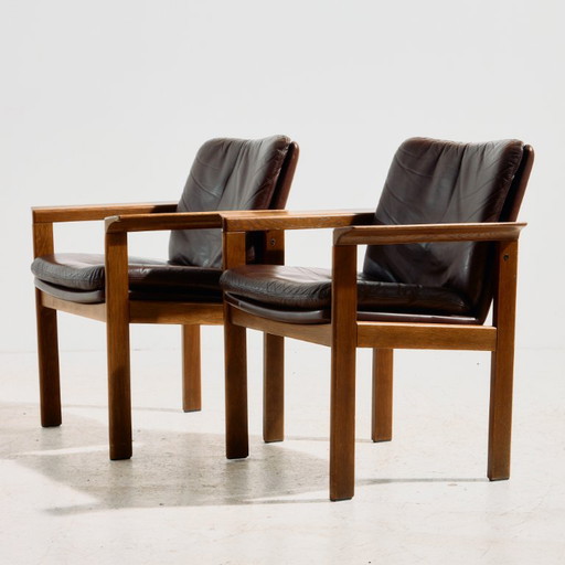 Poltrona MK10986 in quercia di Laszlo Mazák per Wiesner-Hager – fauteuils, Wood