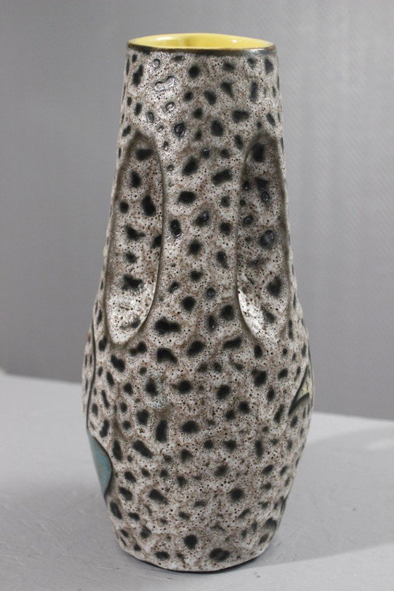 Image 1 of Marius Bessone in Vallauris - Large free-form vase abstract decor 1950s