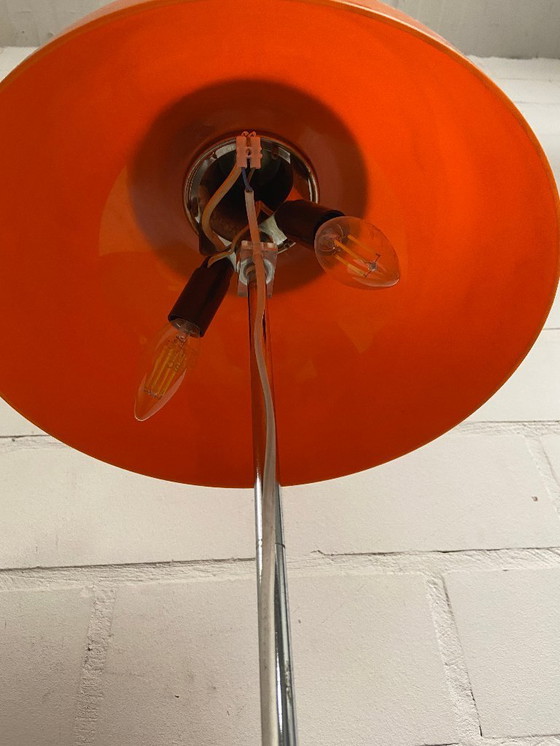 Image 1 of Vintage Harvey Guzzini Faro Vloerlamp oranje