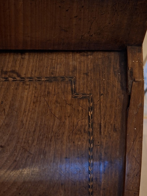 Image 1 of Secreter de madera con 3 cajones, 51x115x105