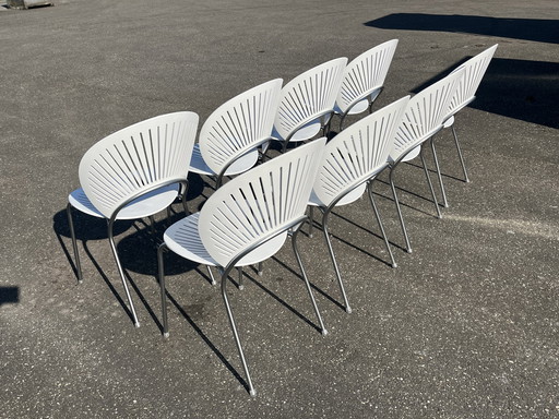 Set Van 8 Nanna Ditzel Stoelen “Trinidad” Voor Fredericia, Denemarken
