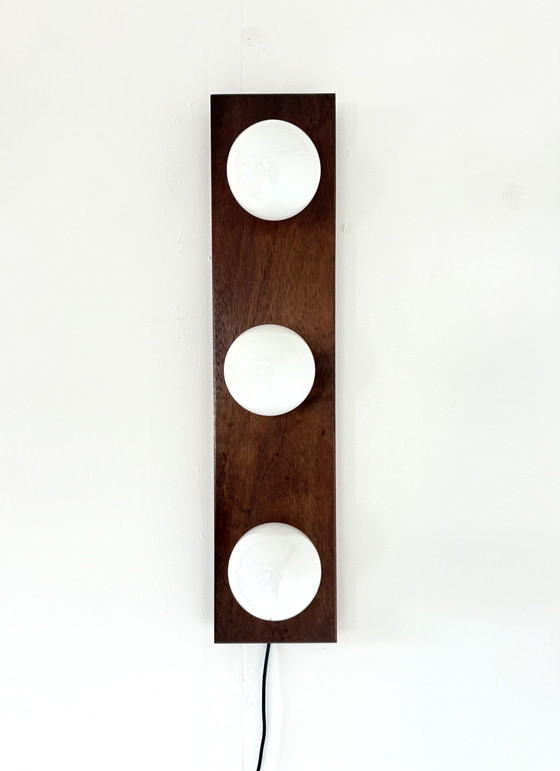 Image 1 of Vintage teak wall lamp, 1970s