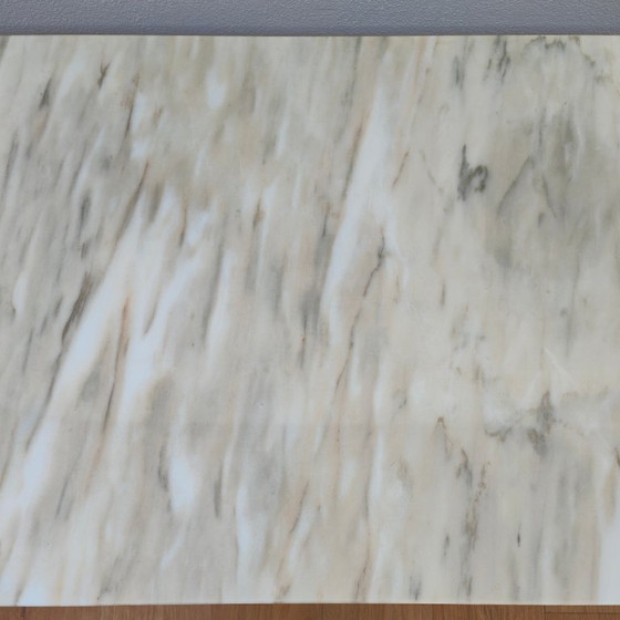 Image 1 of Vintage Marmeren Regency Salontafel Koffietafel met marmer blad Empire-stijl