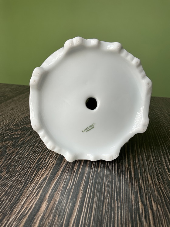 Image 1 of Limoges porcelain candlestick