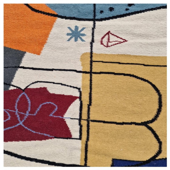 Le Corbusier UNESCO 1962 Handgewebter Wandteppich | Textilkunst | 200 × 300 cm (79 × 118 Zoll) (photo 12 of 13)