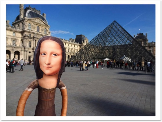 Image 1 of Scultura artistica della Monna Lisa | Oggetto d'arte ispirato al Rinascimento | Pezzo d'arredo contemporaneo