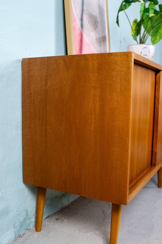 Image 1 of Vintage chest of drawers sideboard teak nut mid century 60s