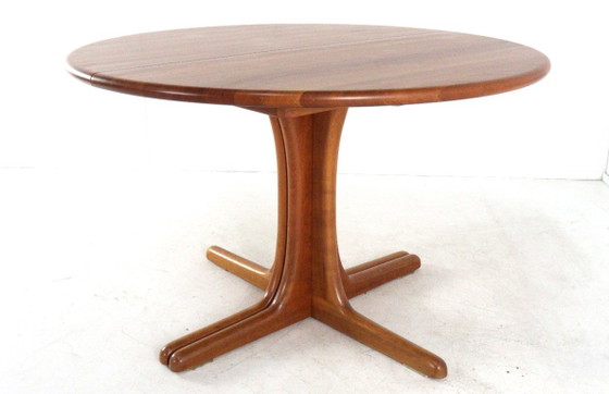Round 2x extendable Danish dining table vintage – Wood (photo 7 of 18)