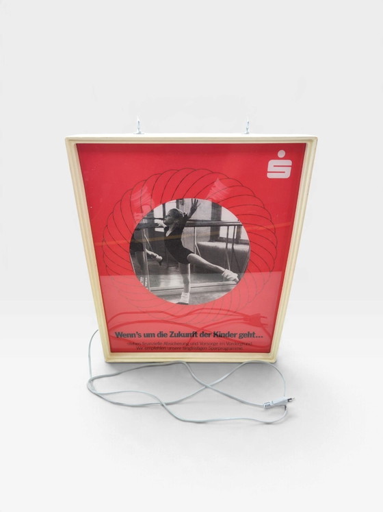 Insegna luminosa vintage / Sparkasse / Pubblicità, Oggetti decorativi, Metallo, Plastica, Rosso (foto 9 di 10)