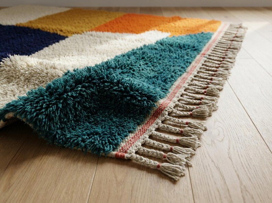Magnificent colorful handmade natural wool rug 300/200cm – Rugs & carpets (photo 3 of 5)