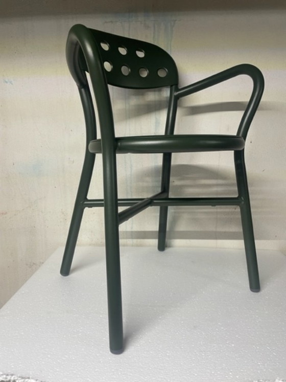 Image 1 of MAGIS GROENE PIJP STOEL MET ARMLEUNINGEN