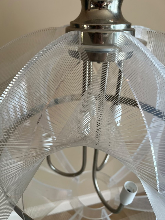 Lampada a sospensione dal design vintage – sompex, Lampade a sospensione, Chrome, Plexiglass (photo 5 of 7)