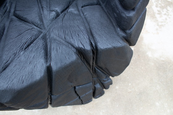 Image 1 of Chaise en chêne carbonisé