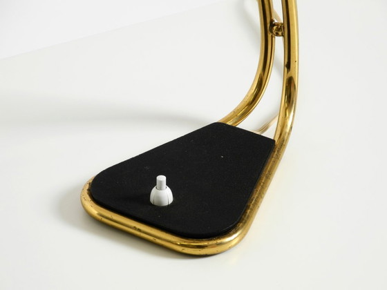 Image 1 of Rare large Mid Century Modern brass table lamp with beautiful patina