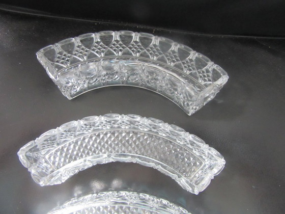 Image 1 of Centrotavola modulare vintage in cristallo tagliato o vetro pesante, modello MCM 250726