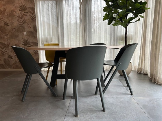 Image 1 of Slowwood table + chairs