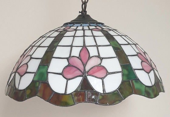 Stained Glass - Tiffany Style Lotus Flower Pendant Lamp (photo 49 of 65)