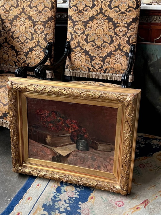 Mr. Van Der Borght. “Still life with flowers.” – Paintings & Drawings, Wood (photo 8 of 9)
