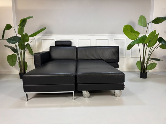 Image 1 of Brühl Fourtwo Sofa Leder Schlafsofa Four Two Schwarz