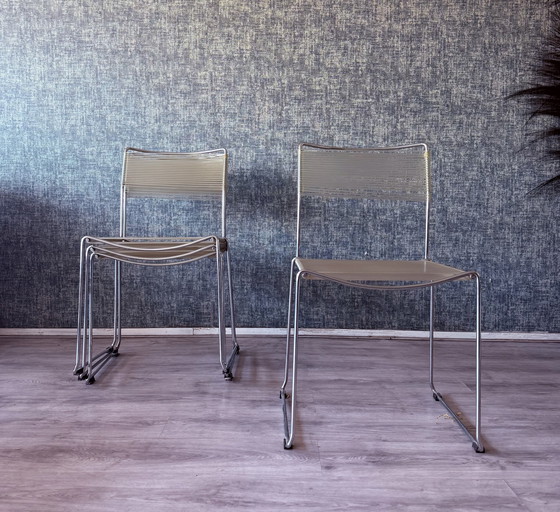 Image 1 of 4x Spaghettistoelen van Giandomenico Belotti voor Alias, ca.80s