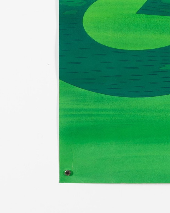 Image 1 of Golf – 1960 – Originele vintage sportposter van Munetsugu Satomi – Mid-Century Modern – 97x67 cm