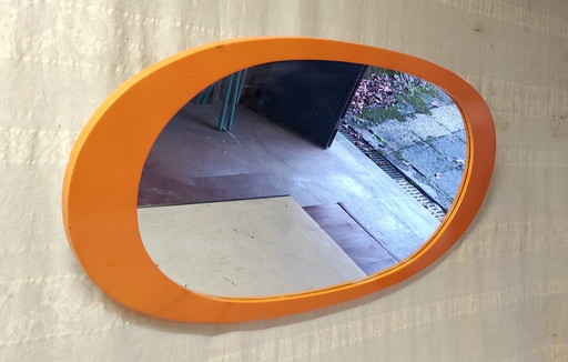 Espejo naranja vintage - años 70