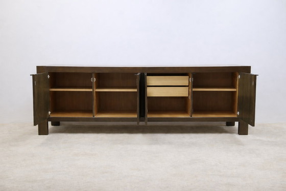 Image 1 of 1970 DEFOUR brutalist sideboard sideboard 225cm! graphic vintage designer furniture JAPAN modernist XL