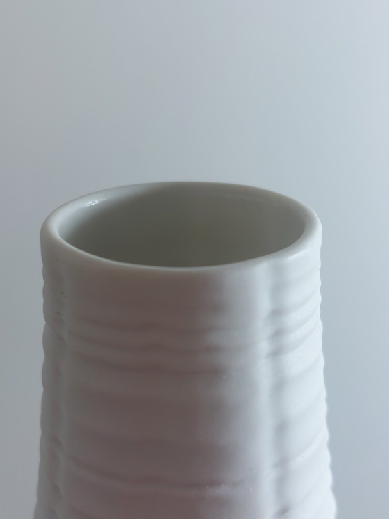 Image 1 of Vintage bisque porcelain vase Heinrich Relief 1970