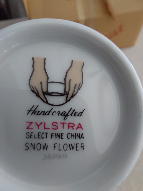 Image 1 of Four ZYLSTRA Japanese vintage cup and saucer