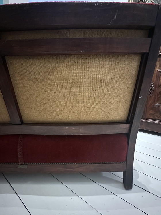 Image 1 of Divano vintage a 2 posti di Artifort con velluto rosso