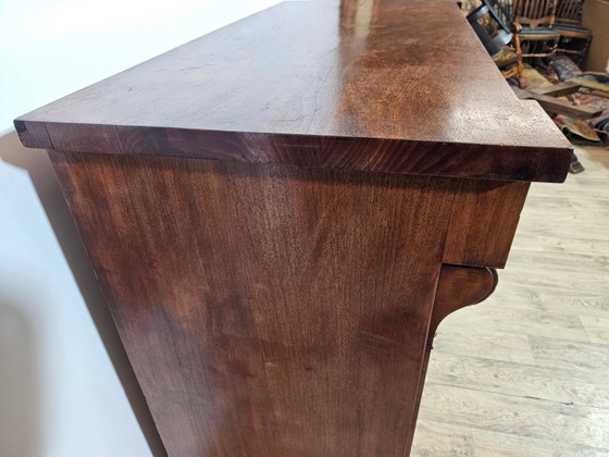 Cómoda Chiffonier Biedermeier de Caoba, Siglo XIX (photo 21 of 24)