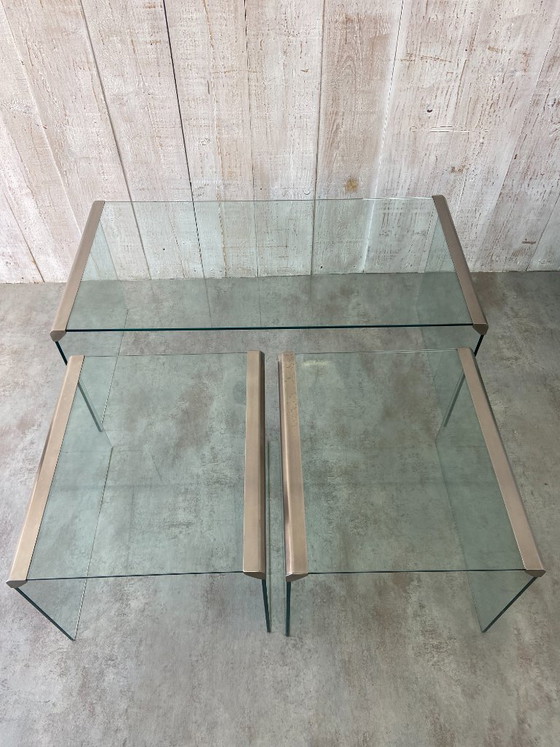 Image 1 of Set of 3 Galliotti & Randice coffee tables