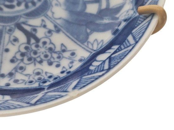 Image 1 of Mosa - Kangxi stijl - 3 x bordje - decor Peterselie - Maastricht - 1901