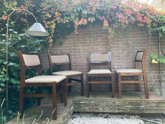 Set di sedie da pranzo vintage stile Pastoe – Legno, Lana (photo 6 of 15)