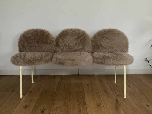 Faux fur bench