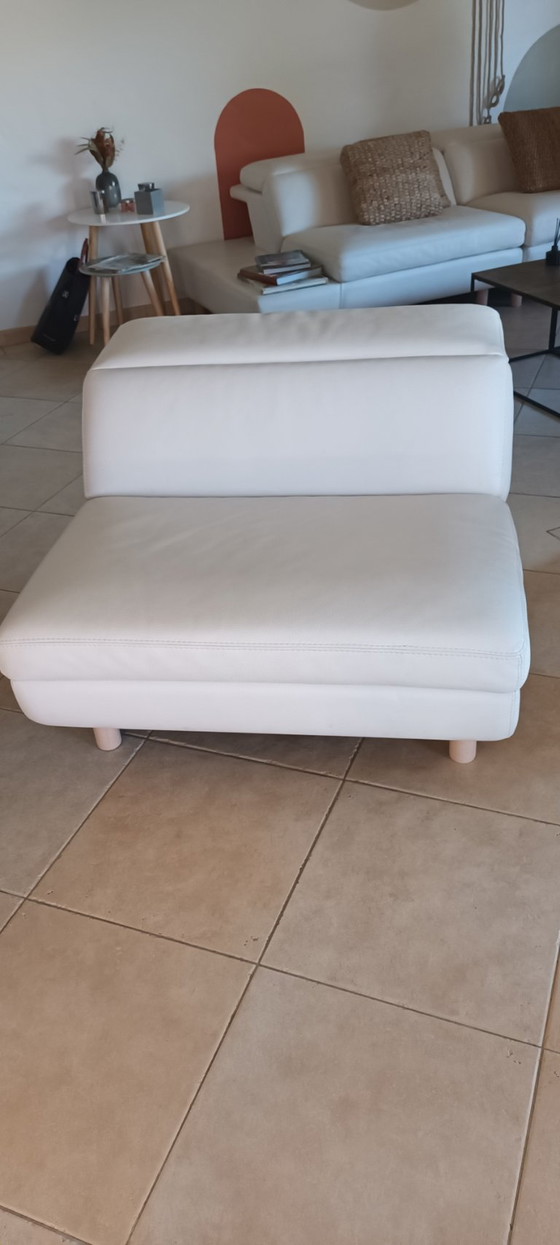 Divano in pelle Interface Roche Bobois – Divani modulari, Legno (photo 9 of 11)
