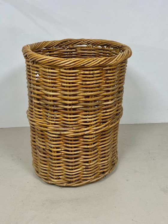 Image 1 of Cestino in rattan vintage extra large - Decorazione retrò