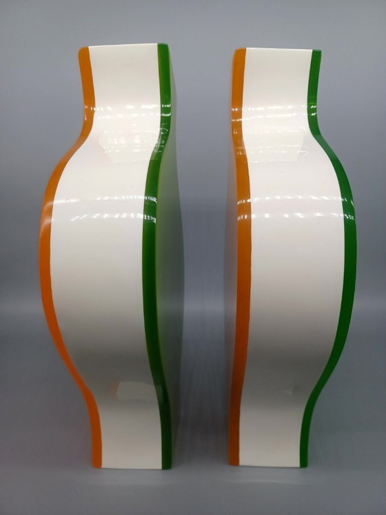 Image 1 of Paire de Vases Post-moderne en Lucite de Villeroy & Boch 1980/90